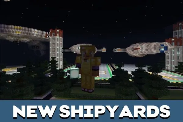 Shipyards from Star Trek Map for Minecraft PE