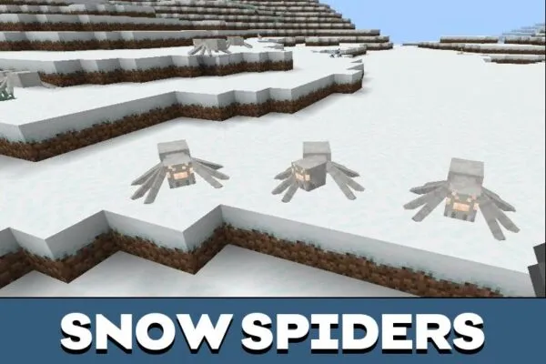 Snow Mobs from Spider Mod for Minecraft PE