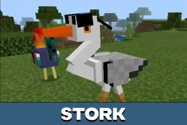 Stork from Bird Mod for Minecraft PE