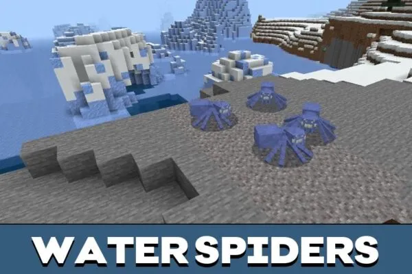 Water Mobs from Spider Mod for Minecraft PE