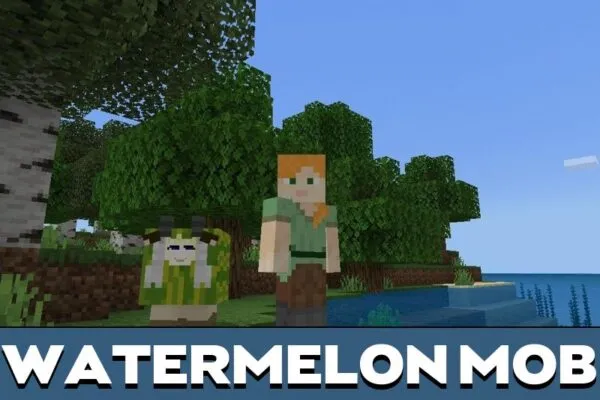 Watermelon Mob from Sheep Mod for Minecraft PE