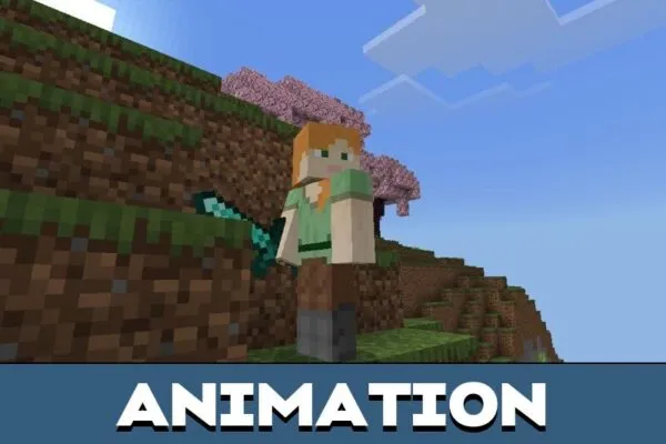 Animation from Alex Mod for Minecraft PE