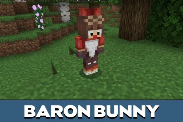 Baron Bunny from Genshin Impact Mod for Minecraft PE