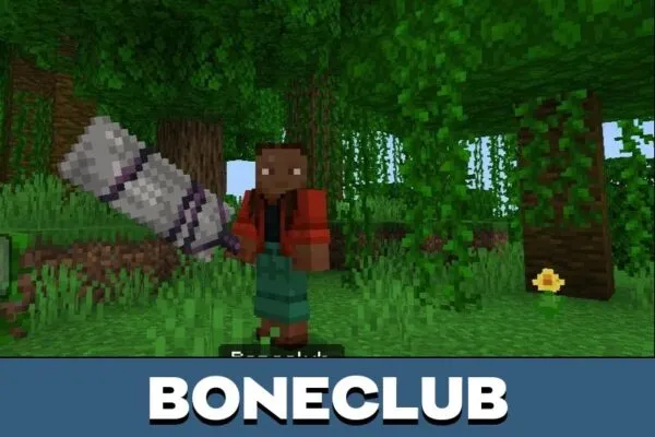 Boneclub from Dungeons Mod for Minecraft PE