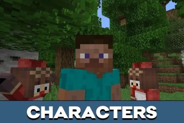 Characters from Genshin Impact Mod for Minecraft PE