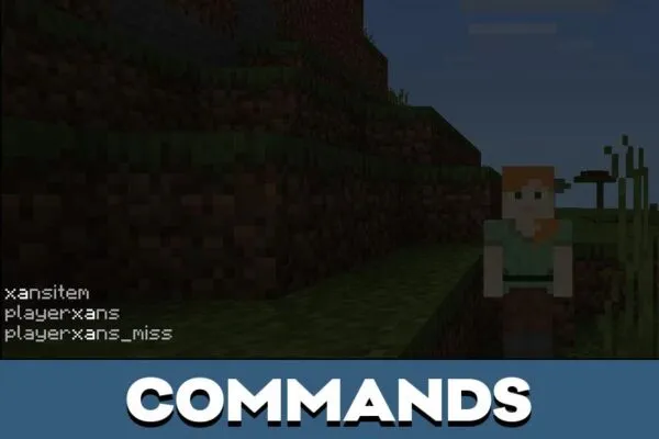 Commands from Fire and Ice Mod for Minecraft PE