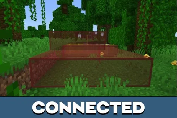 Connected blocks from Glass Mod for Minecraft PE