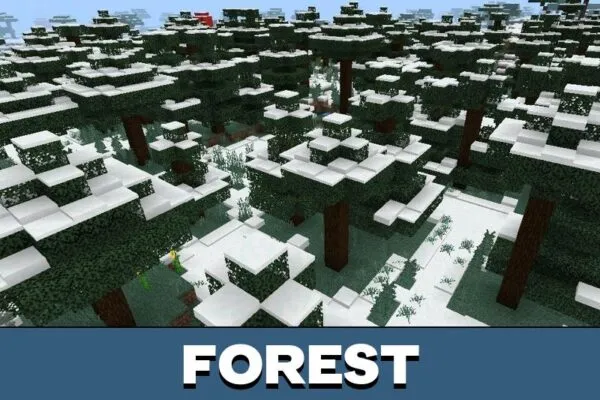 Forest from Cold Biome Mod for Minecraft PE