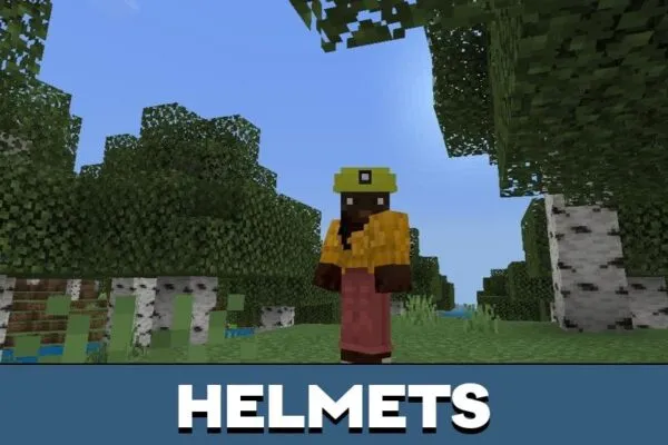 Helmets from Hat Mod for Minecraft PE