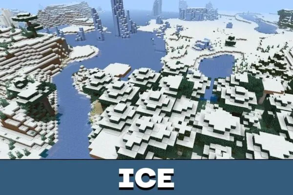 Ice from Cold Biome Mod for Minecraft PE