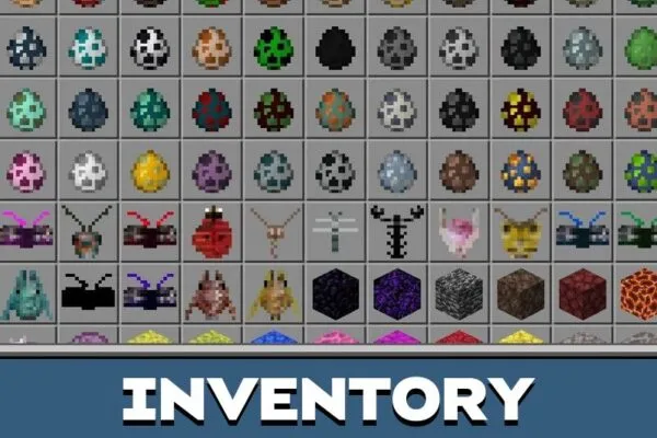 Inventory from Star Insects Mod for Minecraft PE