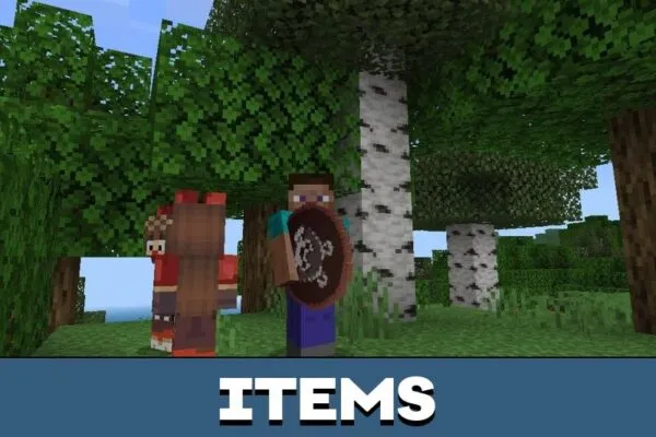 Items from Genshin Impact Mod for Minecraft PE