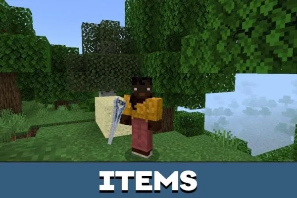 Items from Sand Mod for Minecraft PE