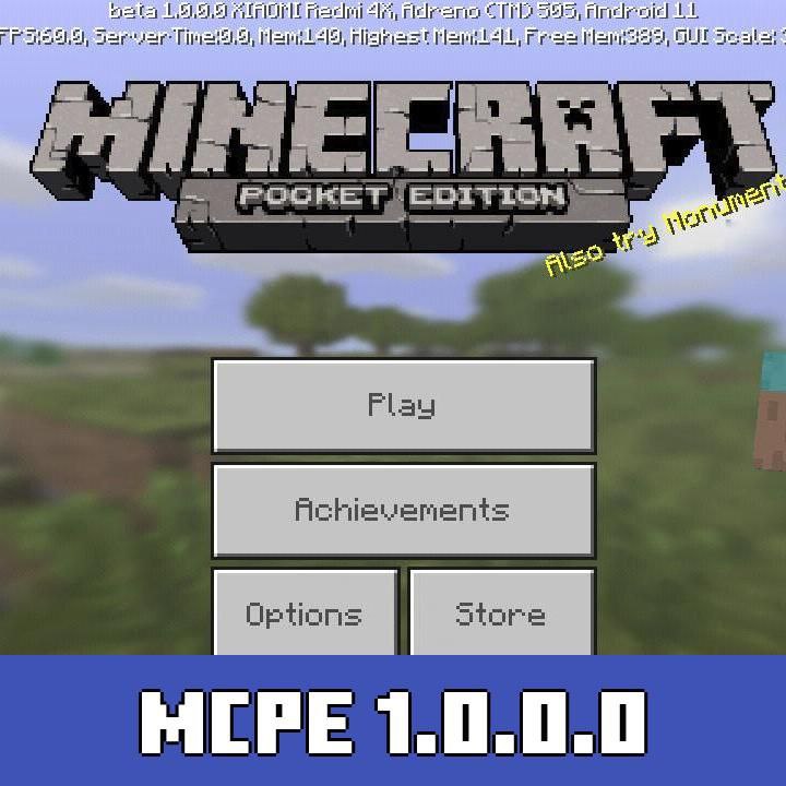 Minecraft Pocket Edition 1.0.8 download versão Oficial. 