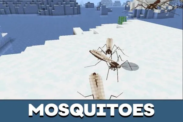 Mosquitoes from Star Insects Mod for Minecraft PE