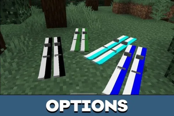 Options from Ski Mod for Minecraft PE