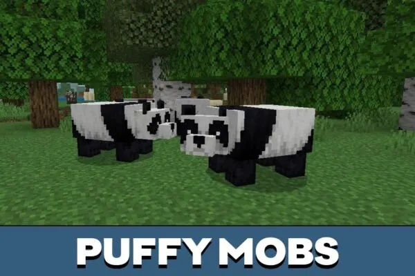 Puffy Mobs from Panda Texture Pack for Minecraft PE