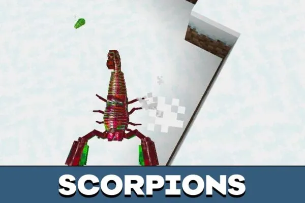 Scorpions from Star Insects Mod for Minecraft PE