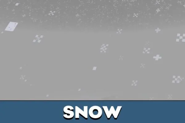 Snow from Cold Biome Mod for Minecraft PE