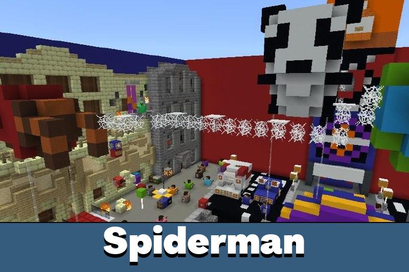 minecraft spider man map