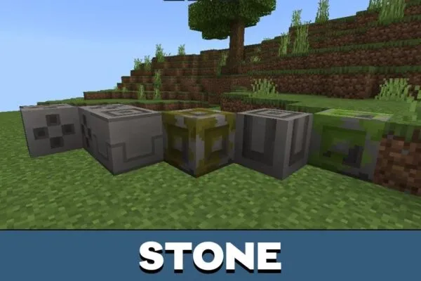 Stone from Minecraft Legends Blocks Mod for Minecraft PE