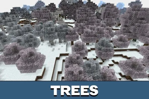 Trees from Cold Biome Mod for Minecraft PE