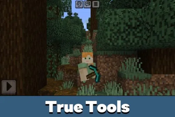 True Tools from Cut Tree One Click Mod for Minecraft PE