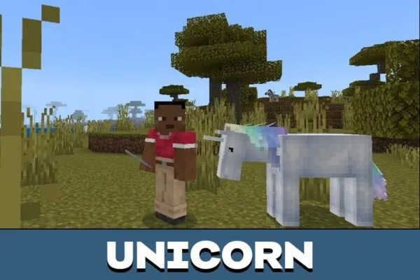 Unicorn from Horse Mod for Minecraft PE