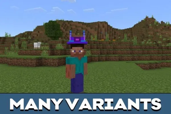 Variants from Hat Mod for Minecraft PE