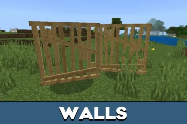 Walls from Barricades Mod for Minecraft PE