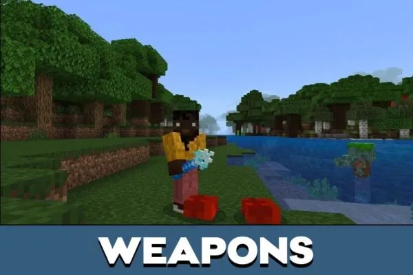 Weapons from Illager Mod for Minecraft PE