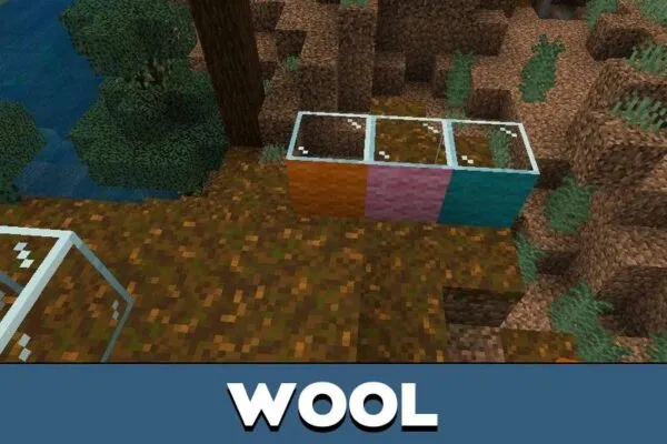 Wool from Glass Mod for Minecraft PE