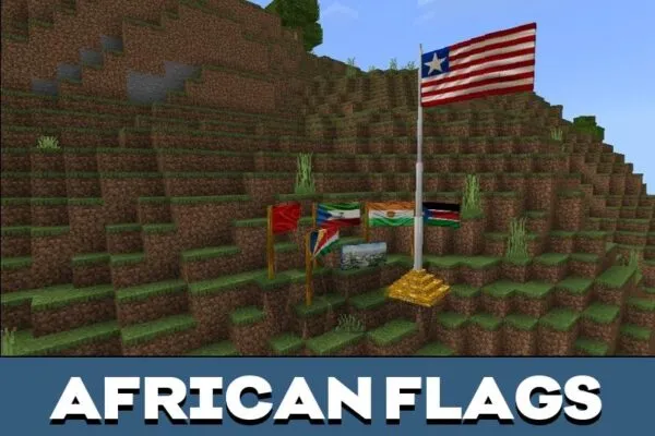 African Flag Mod for Minecraft PE