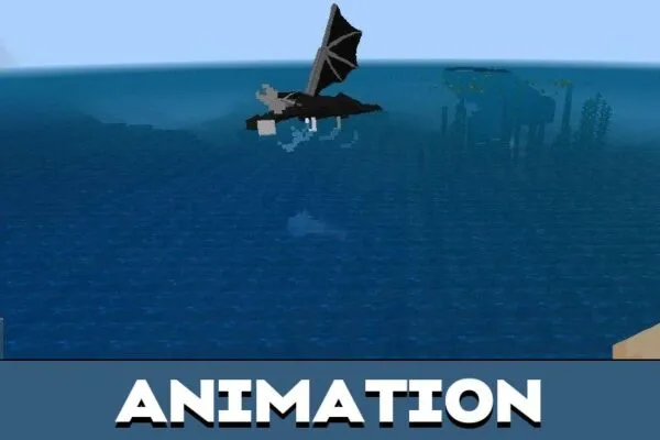 Animation from Ender Dragon Mod for Minecraft PE