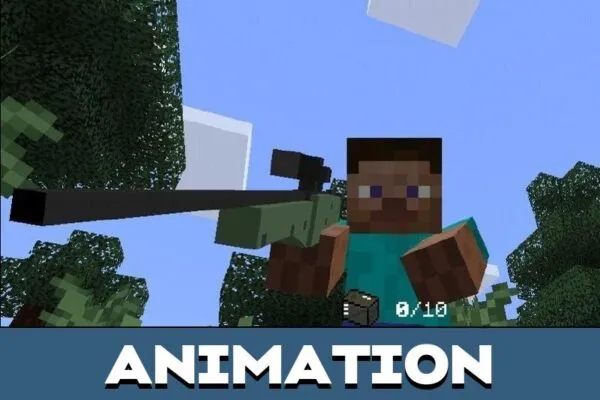 Animation from Firearms Mod for Minecraft PE