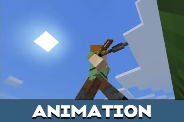 Animation from Knife Mod for Minecraft PE