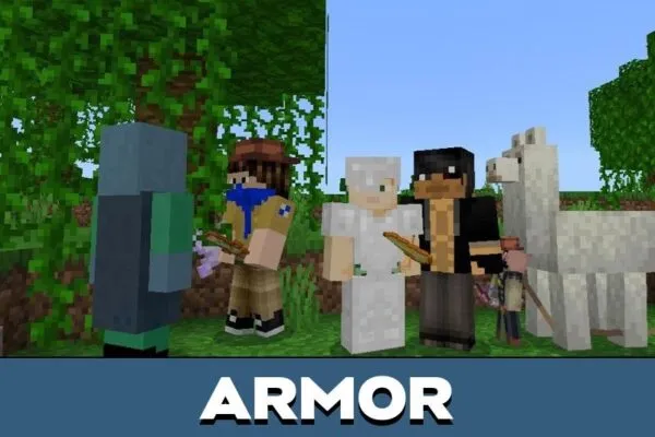 Armor from New Villages Mod for Minecraft PE