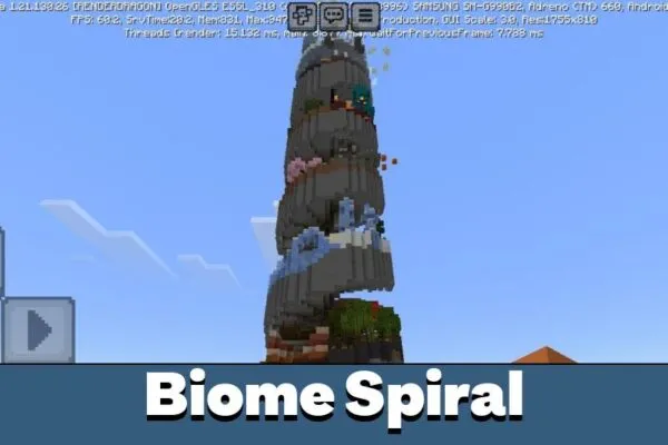 Biome Spiral from Spiral Parkour Map for Minecraft PE