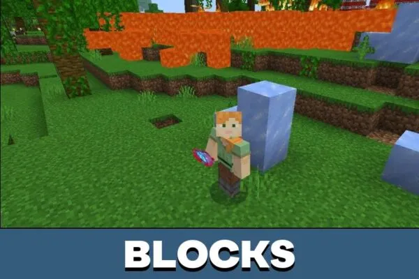 Blocks from The Floor is Lava Mod for Minecraft PE