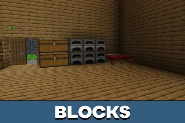 Blocks from Grass Danger Map for Minecraft PE