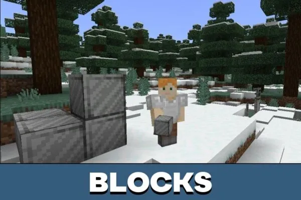 Blocks from Iron Texture for Minecraft PE