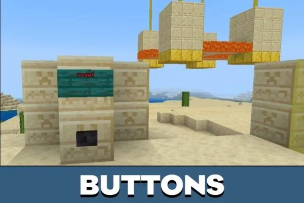 Buttons from Training Map for Minecraft PE