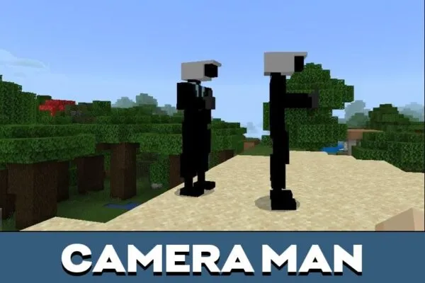 Camera Man from Skibidi Toilet Mod for Minecraft PE