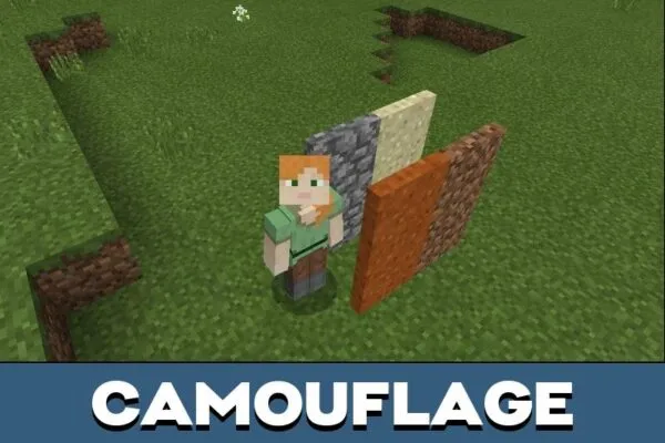 Camouflage from Door Texture Pack for Minecraft PE