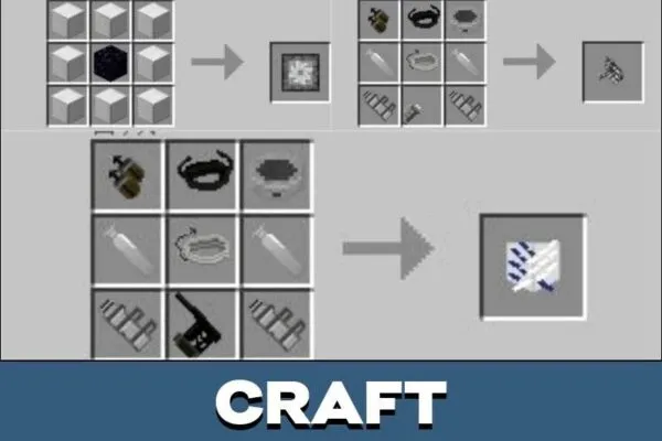 Craft from Anime Weapons Mod for Minecraft PE