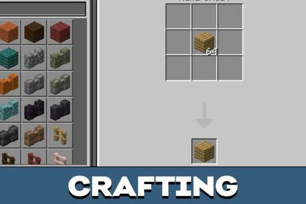 Crafting from Ghost Block Mod for Minecraft PE