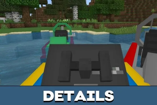 Details from Hoverboat Mod for Minecraft PE