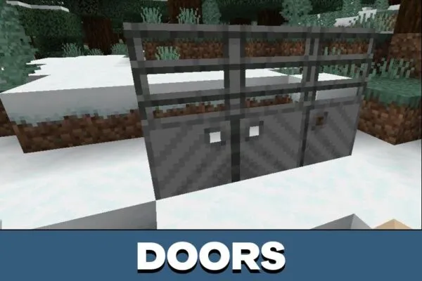 Doors from Iron Texture for Minecraft PE