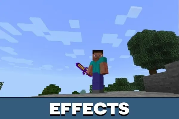 Effects from Knife Mod for Minecraft PE