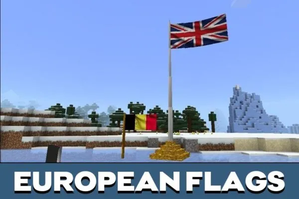 European Flag Mod for Minecraft PE